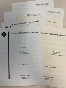 Bach Cantata Christ lag in Todesbanden Instrumental Parts Kalmus Orchestra Lib - Picture 1 of 4