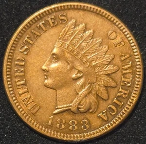 1883 Indian Head Cent - leicht zirkuliert RB - KOSTENLOSER VERSAND - Bild 1 von 2