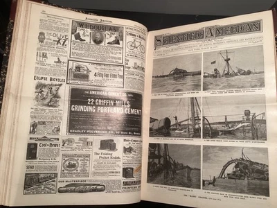 1898 Scientific American Bound Yearly Volume - Spanish-American War USS Maine Foto 1 de 4