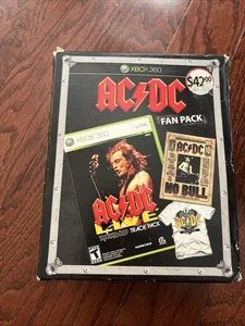 AC DC Large T shirt Xbox 360 DVD Track Pack Fan Pack  Video Game - Picture 1 of 8