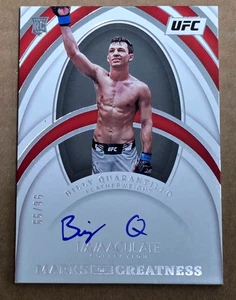 Immaculate UFC Billy Quarantillo Marks of Greatness 2022 novato automático 98/99 hecho - Imagen 1 de 2