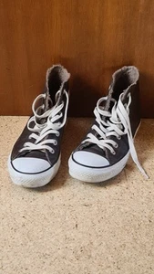 coole Converse All Star Gr.39 / 6 High Chucks Braun mit Teddyfell gefüttert - Bild 1 von 17