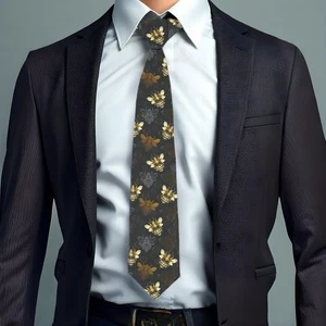 Elegante Corbata para Hombre Corbata Abeja Dorada Regalo Único para Él Accesorio de Boda - Imagen 1 de 5
