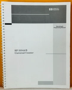 HP 05334-90047 1993 HP 5334A/B Universal Counters Operating & Programming Manual - Picture 1 of 2