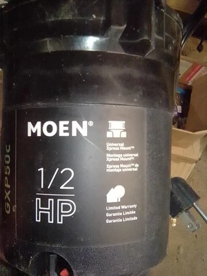 Moen GXP50C GX PRO Series 1/2 HP Garbage Disposal - Image 1 of 2