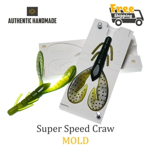 "Cebo señuelo de pesca Super Speed Craw molde plástico suave 100 mm 4" - Imagen 1 de 3