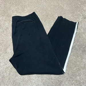 Polo Ralph Lauren Pants Mens Medium Black White Stripe Track Athletic Casual - Picture 1 of 5