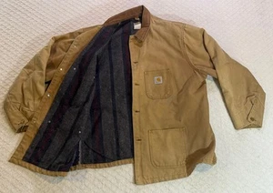 De Colección Chaqueta Carhartt Hombres 3XL Granero Tareas Abrigo Marrón Manta Forrada EE. UU. C02 Brn Duck - Imagen 1 de 9