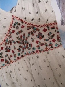 Damen Kleid Boho Ethno mit Stickerei Gr. 40 Neu mit Etikett - Bild 1 von 3