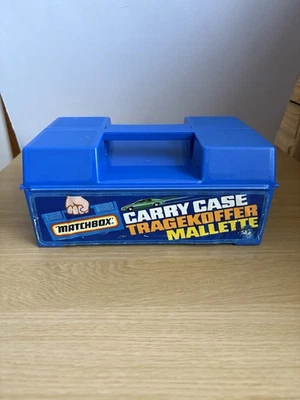 Vintage Matchbox Carry Case 1981 With 2x Black Tray’s And 24 Cars Mixed Makes - Image 1 of 4