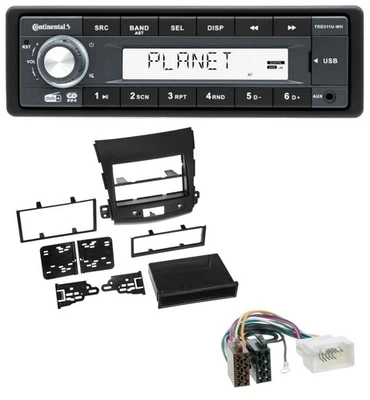 Continental MP3 AUX USB DAB 1DIN Autoradio für Citroen C-Crosser Mitsubishi Outl - Bild 1 von 4