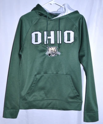 Ohio University Bobcats Pullover Hoodie Size Small Colosseum Green White - Image 1 of 4