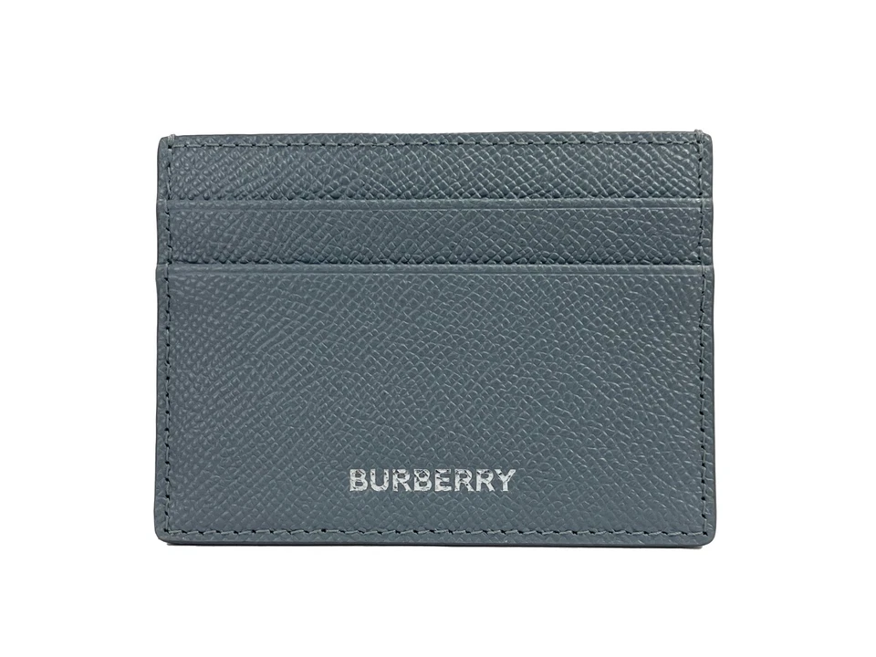Burberry Sandon Grained Leather Storm Gray Card Case 80742761 England