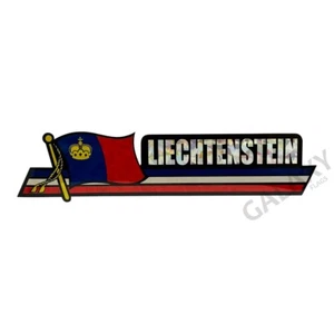 Liechtenstein Bumper Sticker  / Flag Sticker / "3 x 11 3/4" Bumper Sticker - Picture 1 of 1