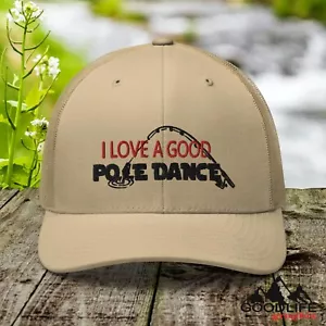Cappello da camionista pescatore Bass Fishing I Love a Good Pole Dance - Foto 1 di 31