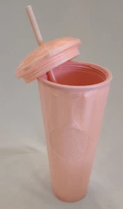 Starbucks Pink Iridescent Unicorn Pearl Tumbler Dome New Gift Ready damaged - Picture 1 of 2