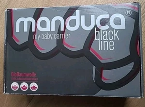Manduca My Baby Carrier Black Line Babytrage Baby Trage schwarz rot - Bild 1 von 3