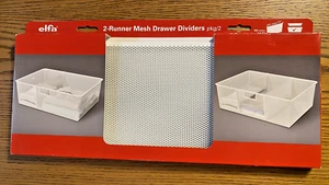 Elfa 17" 2 Runner Mesh Drawer Dividers Pack Of 2 - White - Picture 1 of 13