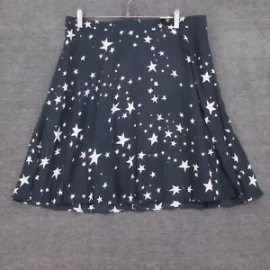 J Crew Skirt Womens 14 Blue Short Pleated Star Skirt Lined With Tags - Picture 1 of 11