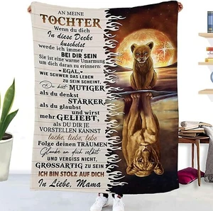 150x200 Kuscheldecke Flauschige Decke Geschenk für Tochter Super Weich Flanell - Bild 1 von 7