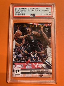 2018 Panini Chronicles #113 Bronze S. Gilgeous Alexander PSA 10 seltene Karte SSP - Bild 1 von 6