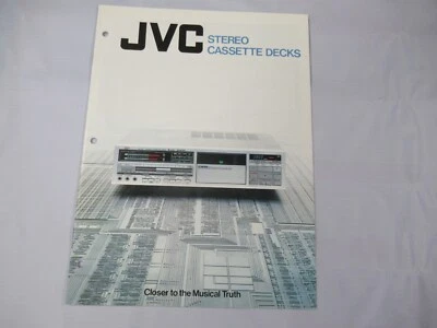 JVC Vintage Cassette Deck DD-99 DD-77 KD-D10 D-E3 D-M3  Catalogue Original Japan - Image 1 of 4