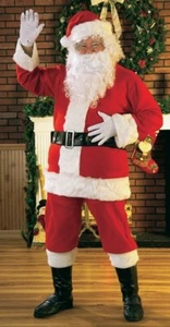 Classic Santa Suit By Rubie's Mens Costume Complete Set - Picture 1 of 1