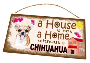 Letrero colgante de metal novedad de Chihuahua boxeador perro puerta de metal placa de perro - Imagen 1 de 1