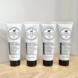 DIONIS SUERO CORPORAL LECHE DE CABRA CON COLÁGENO 1 OZ cada X4, igual que tamaño completo SELLADO - Imagen 1 de 2
