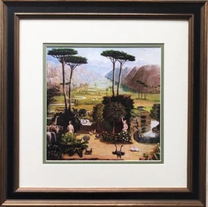 Erastus S Field "The Garden of Eden" 1860 Framed Art Print Masters Religious - Picture 1 of 3