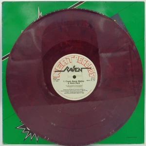 RAVEN 'Crash Bang Wallop' 1982 UK 12" vinyl EP, PURPLE WAX - Picture 1 of 2