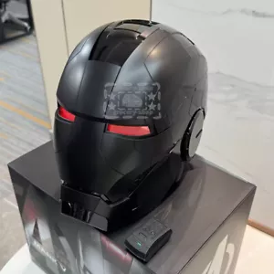 New Black Iron Man MK5 Helmet Deformable Voice Control Wearable Electroplated - Picture 1 of 22