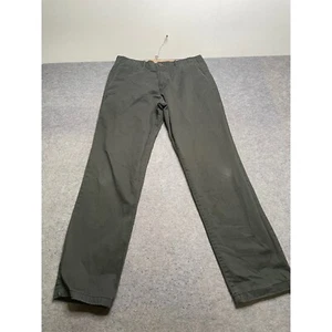 GAP Olive Green Chino Pants Straight Leg Casual Everyday Mens 33x32 - Picture 1 of 11