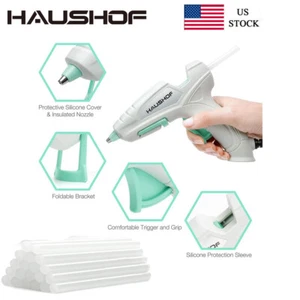 HAUSHOF 20W 120V Mini Hot Glue Gun Kit for Crafts & DIY w/20PCS Hot Glue Sticks - Picture 1 of 9