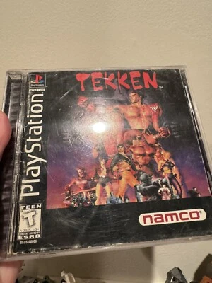Tekken (Sony PlayStation 1, PS1, 1995) Completo CIB, Estuche Joya Etiqueta Negra Foto 1 de 4