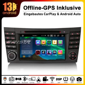 7" Android 13 Autoradio CarPlay DAB+ DVD 64GB Mercedes E/CLS/G Klasse W211 W219 - Bild 1 von 21