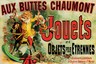 Poster Vintage Jouets Aux Buttes Chaumont - 42x60 Cm Haute Qualité - Neuf