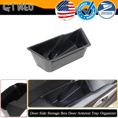 Reposabrazos de puerta interior negro embellecedor de caja de almacenamiento para Corvette C7 2014-2019 (puerta de cabina) Foto 1 de 4