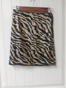 THML Black/Gold Sequin Skirt Xs - Picture 1 of 4