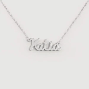 Collana NOME donna in acciaio 316L | ciondolo con nome personalizzato | Katia - Foto 1 di 2