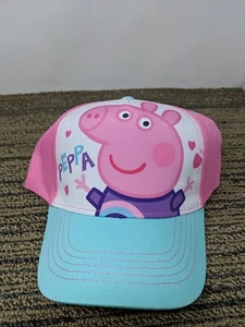 Hasbro Peppa Pig Kid's Baseball Cap Hat Pink White Adjustable Back NWT - Picture 1 of 7