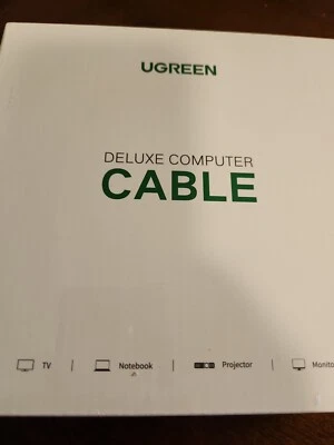 Cable HDMI UGREEN 4k con cable Ethernet 16 pies, negro para tv, portátil, monitor... Foto 1 de 4