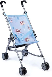 Bayer Puppenbuggy Puppenwagen Kinderwagen Blau Klappbarer Spielspaß - Bild 1 von 2