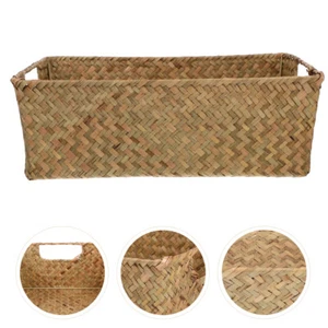 Woven Laundry Basket Wicker Baskets Lids Baskets Storage - Picture 1 of 12
