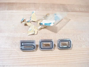NOS SET MOPAR 1967 DODGE CORONET "500"  QUARTER PANEL NUMERALS NIBS!!! - Imagen 1 de 5