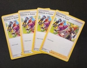 Friends in Galar 4x Trainer Playset Supporter 140/172 Brilliant Stars Pokémon NM - Picture 1 of 1