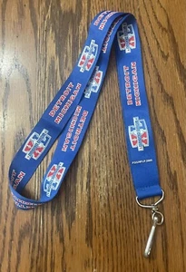 Super Bowl XL Lanyard Keychain 2006 Steelers Seahawks NFL Blue Detroit Michigan - Picture 1 of 1