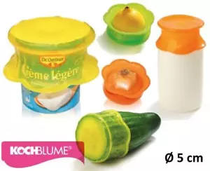 Stretch-ii 55 Medium Cookflower Silicone Cover Lid Coaters Keep Fresh - Picture 1 of 7