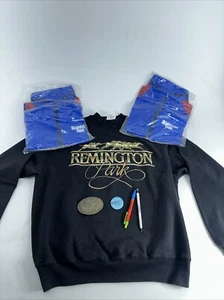 Pullover Gürtelschnalle und 2 blaue Regenjacke Remington Park Racing Oklahoma City - Bild 1 von 10