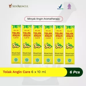 6 x 10 ml Tolak Angin Care Aromatherapy Oil Sido Muncul Indonesian Product - Picture 1 of 5